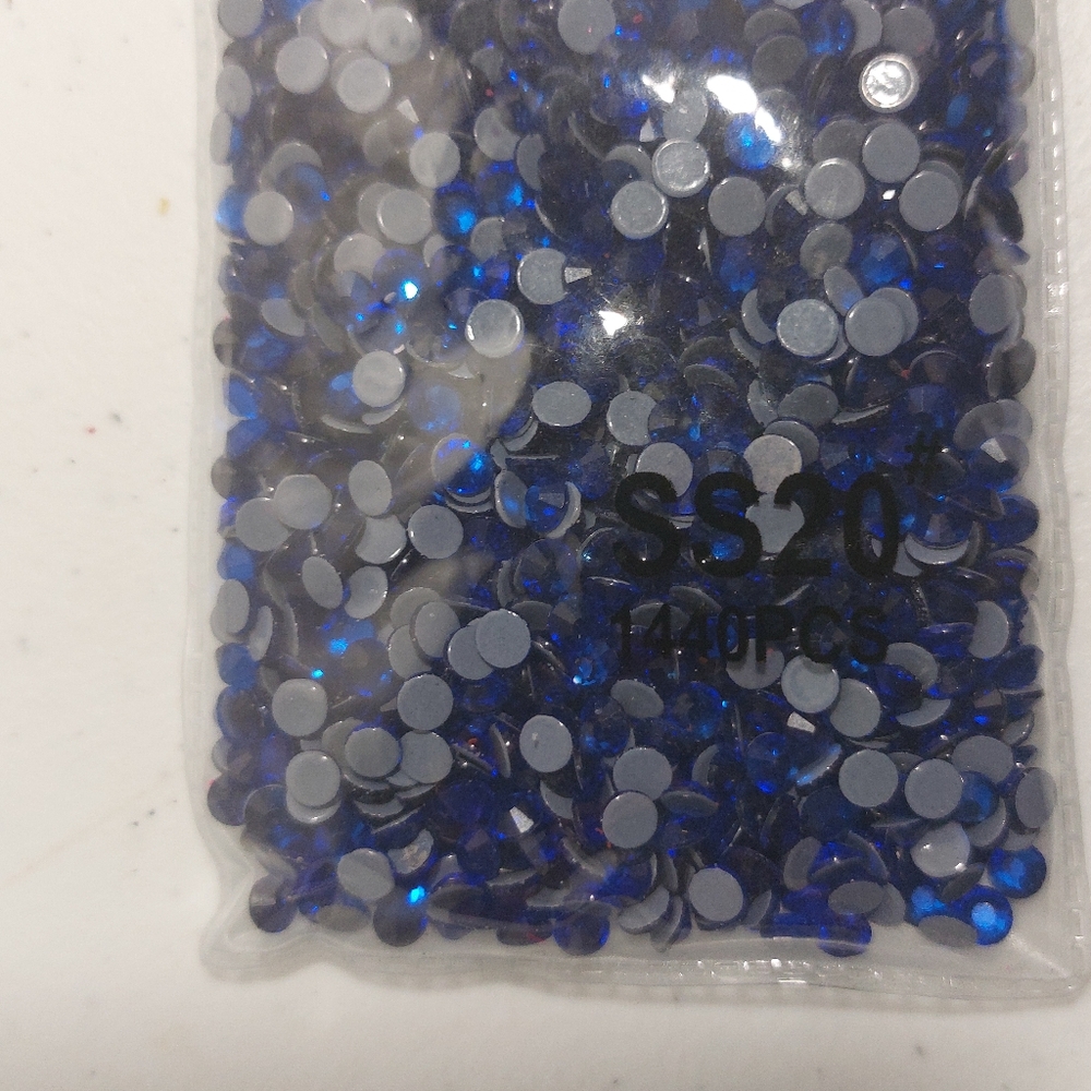 Blue HotFix Rhinestones SS20